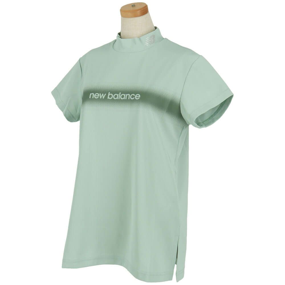 ニューバランスゴルフ　レディース 配色ロゴライン 半袖 モックネック シャツ 012-5166509　2025年モデル 詳細13