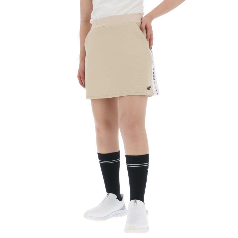 ニューバランスゴルフ　レディース ロゴプリント タックボーダー インナーパンツ一体型 スカート 012-5134508　2025年モデル 詳細13