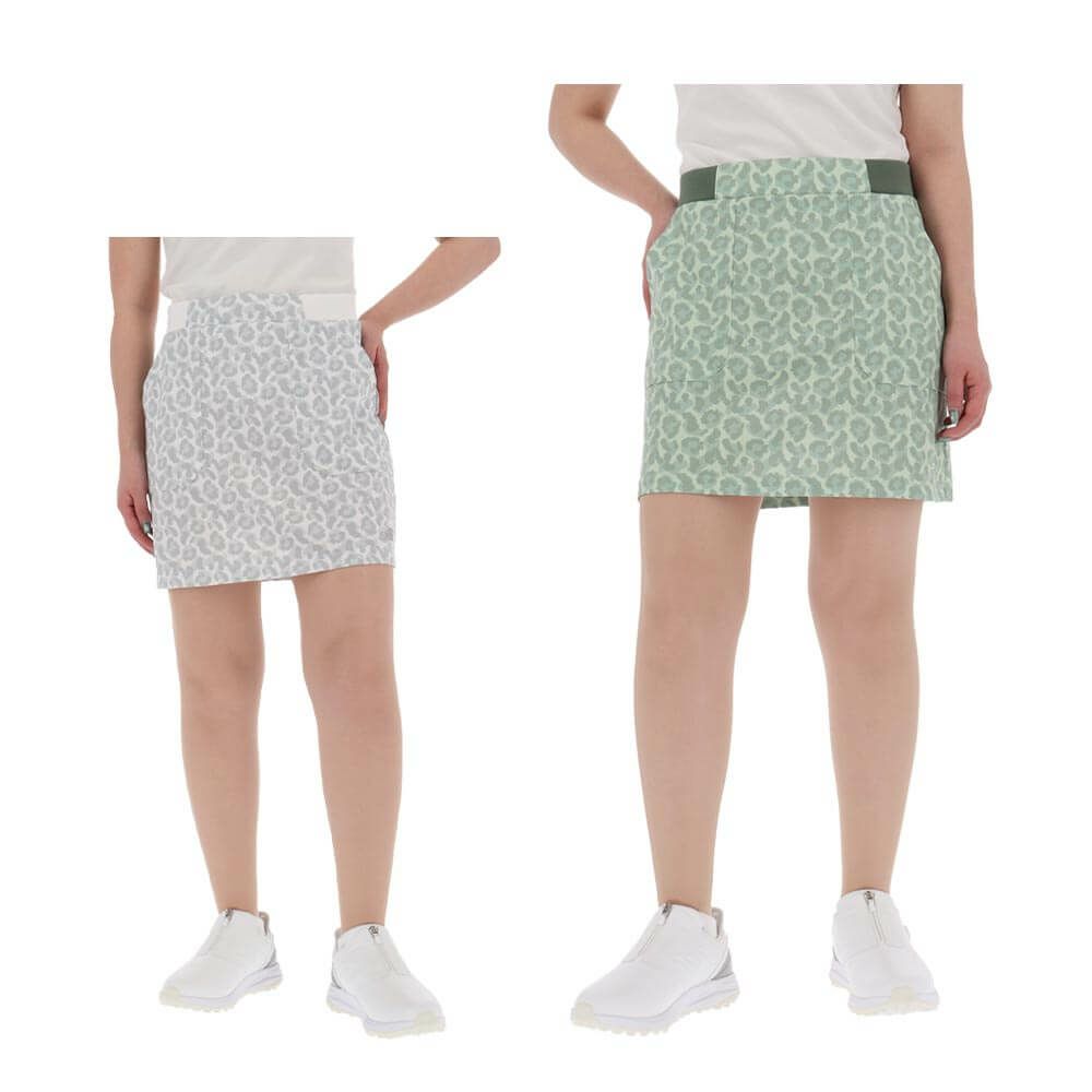 ニューバランスゴルフ　レディース レオパード柄 ストレッチ スカート 012-5134509　2025年モデル