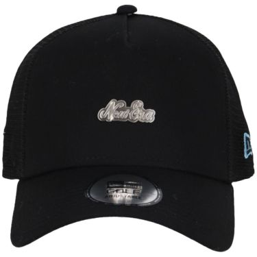 ニューエラ NEW ERA　キャップ 9FORTY A-Frame トラッカー Metal Logo 14391357 ブラック 詳細3