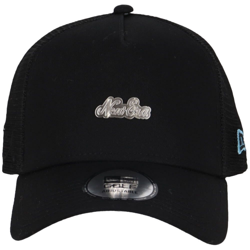 ニューエラ NEW ERA　キャップ 9FORTY A-Frame トラッカー Metal Logo 14391357 ブラック 詳細3