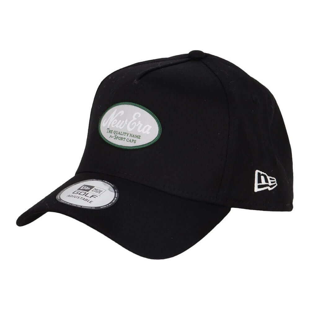 ニューエラ NEW ERA　キャップ 9FORTY A-Frame Stretch Cotton Washable オーバルロゴ 14391384 ブラック