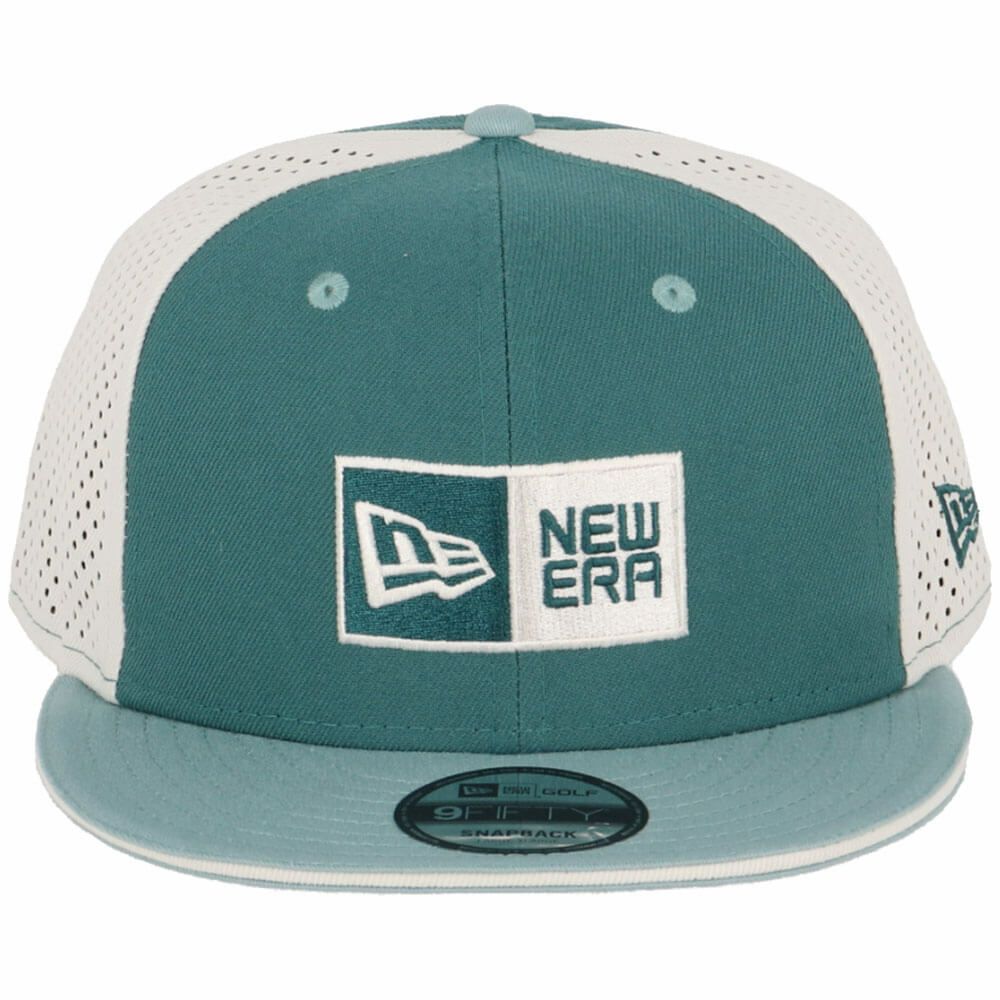ニューエラ NEW ERA　キャップ 9FIFTY Laser Perforated ボックスロゴ 14409960 パインニードルグリーン 詳細3
