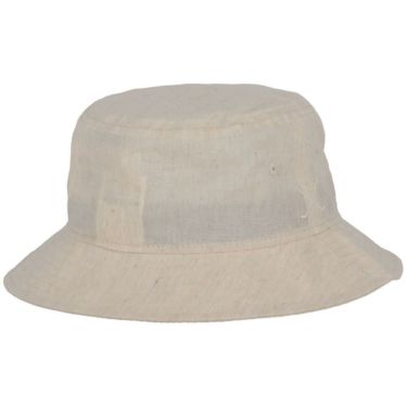 ニューエラ NEW ERA　レディース バケットハット01 ロゴ刺繍 Linen Dungaree 14391223 アイボリー 詳細2