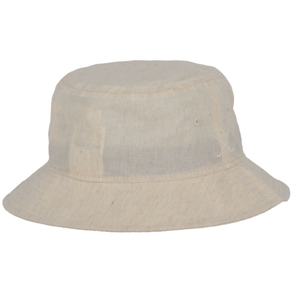 ニューエラ NEW ERA　レディース バケットハット01 ロゴ刺繍 Linen Dungaree 14391223 アイボリー 詳細2