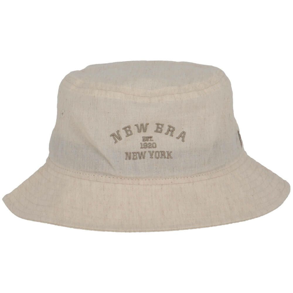 ニューエラ NEW ERA　レディース バケットハット01 ロゴ刺繍 Linen Dungaree 14391223 アイボリー 詳細3