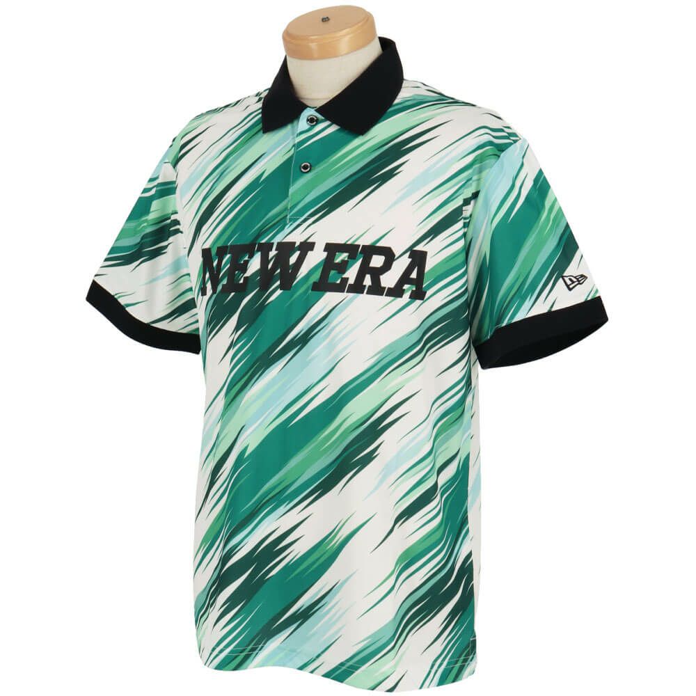 ニューエラ NEW ERA　メンズ 鹿の子 ボタニカル柄 半袖 ポロシャツ　2025年モデル 詳細3