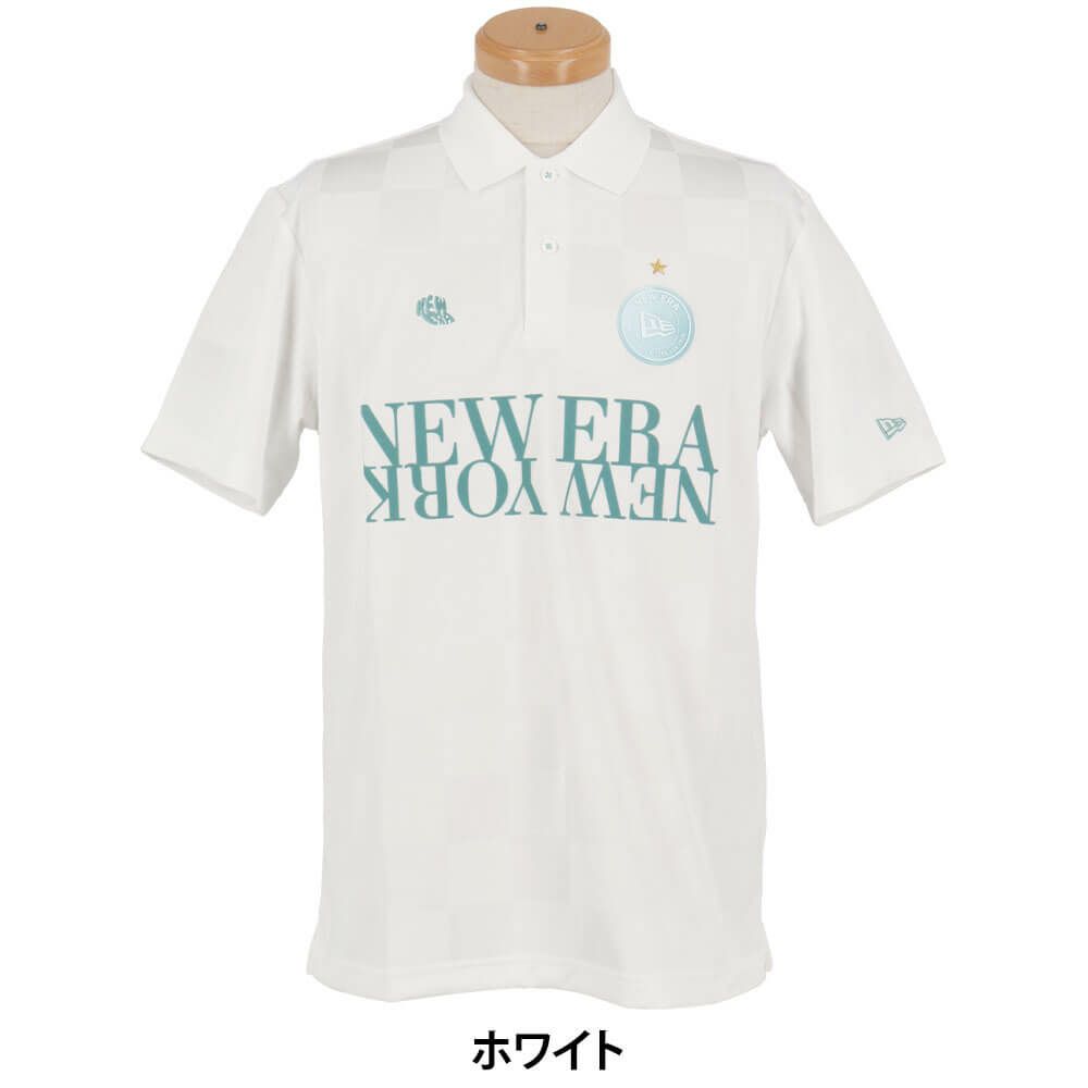ニューエラ NEW ERA　メンズ ロゴワッペン 半袖 ポロシャツ　2025年モデル 詳細4