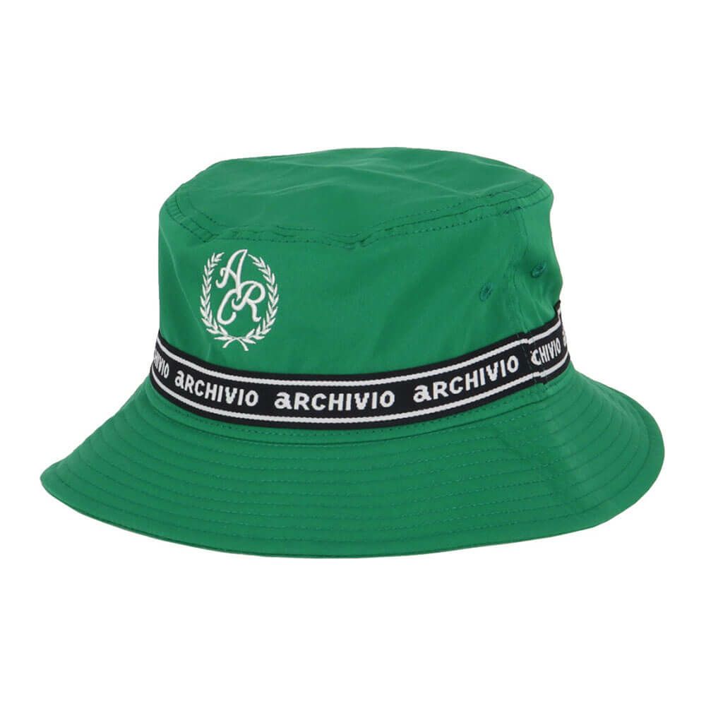 アルチビオ archivio　レディース エンブレム風 ロゴ刺繍 バケットハット A450208 050 グリーン　2025年モデル グリーン