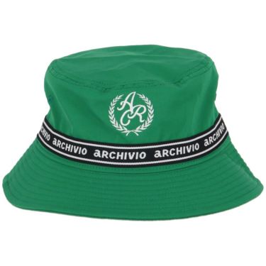 アルチビオ archivio　レディース エンブレム風 ロゴ刺繍 バケットハット A450208 050 グリーン　2025年モデル グリーン 詳細2