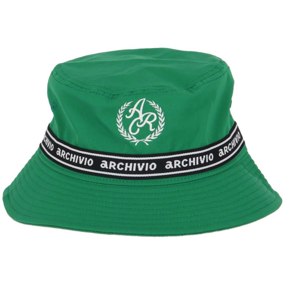 アルチビオ archivio　レディース エンブレム風 ロゴ刺繍 バケットハット A450208 050 グリーン　2025年モデル グリーン 詳細2