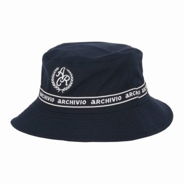 アルチビオ archivio　レディース エンブレム風 ロゴ刺繍 バケットハット A450208 060 ネイビー　2025年モデル ネイビー