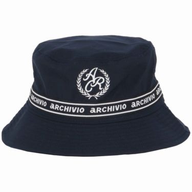 アルチビオ archivio　レディース エンブレム風 ロゴ刺繍 バケットハット A450208 060 ネイビー　2025年モデル ネイビー 詳細2