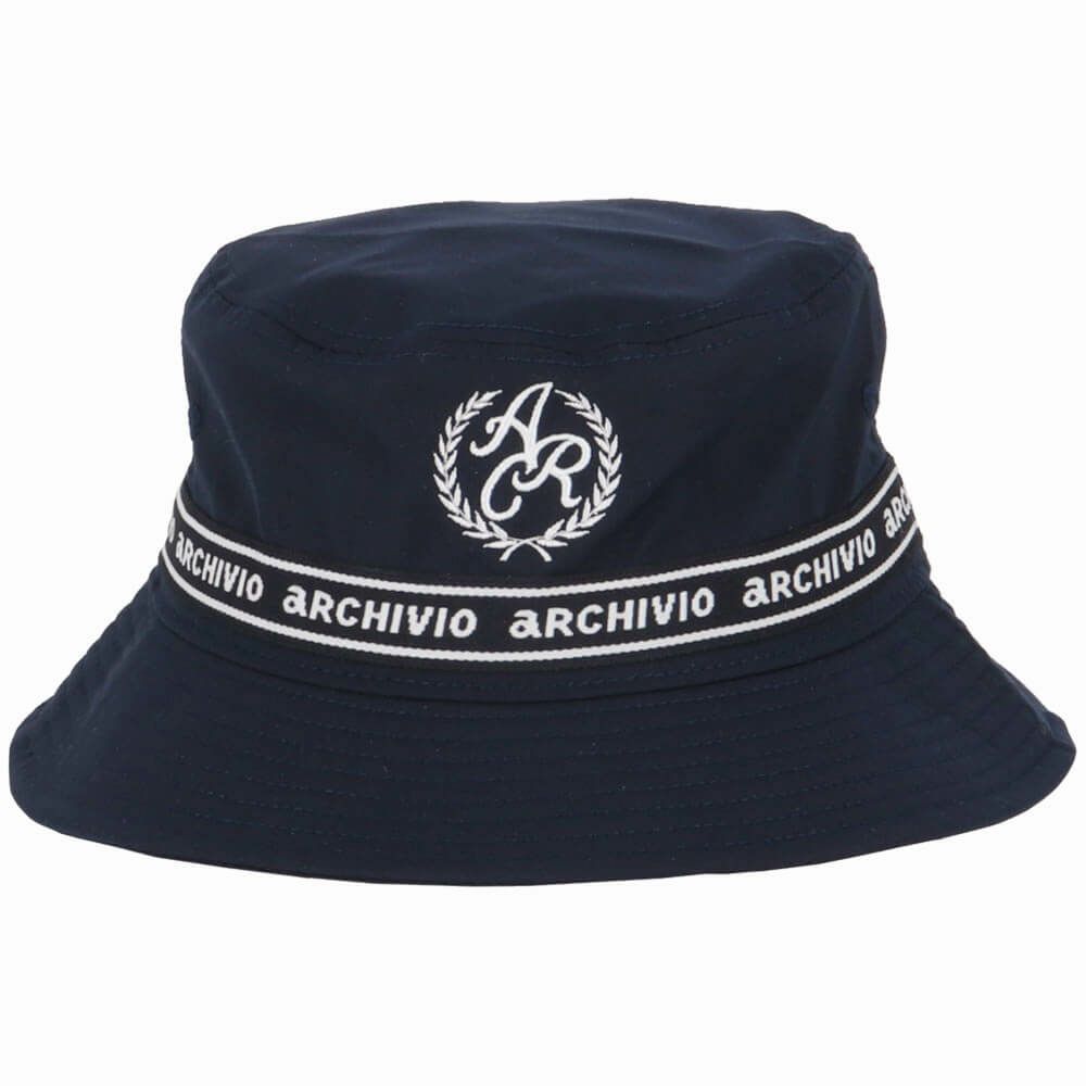 アルチビオ archivio　レディース エンブレム風 ロゴ刺繍 バケットハット A450208 060 ネイビー　2025年モデル ネイビー 詳細2