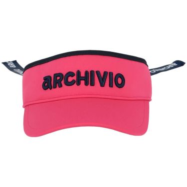 アルチビオ archivio　レディース ロゴプリント バックリボン サンバイザー A450303 029 ピンク 詳細3