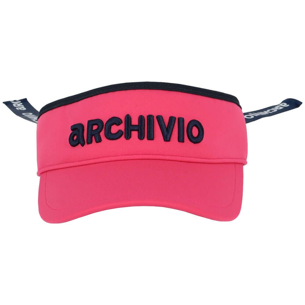 アルチビオ archivio　レディース ロゴプリント バックリボン サンバイザー A450303 029 ピンク 詳細3