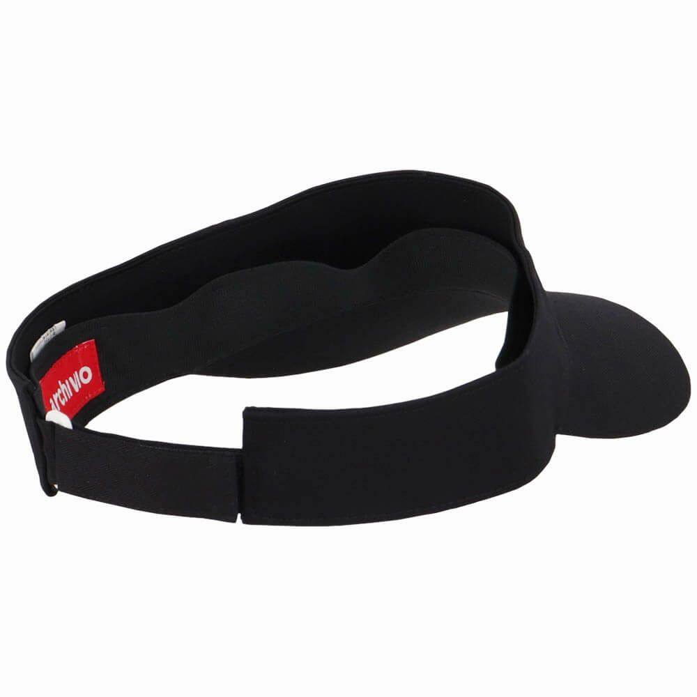 アルチビオ archivio　レディース ロゴ刺繍 サンバイザー A450306 001 ブラック 詳細2