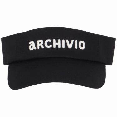 アルチビオ archivio　レディース ロゴ刺繍 サンバイザー A450306 001 ブラック 詳細3