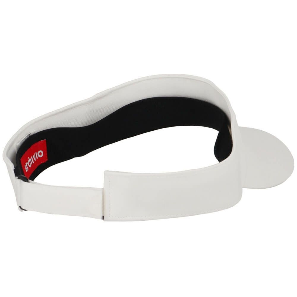 アルチビオ archivio　レディース ロゴ刺繍 サンバイザー A450306 090 ホワイト 詳細2