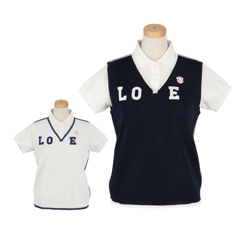 アルチビオ archivio　レディース LOVEデザイン バックメッシュベスト A458220　2025年モデル