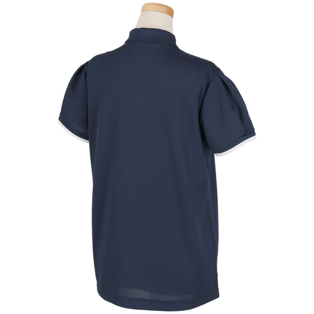 アルチビオ archivio　レディース LOVE刺繍 半袖 ポロシャツ A459308　2025年モデル ネイビー 詳細1