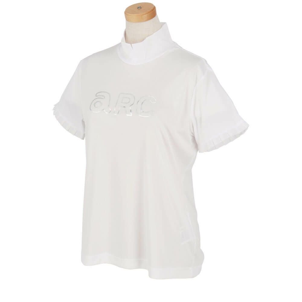 アルチビオ archivio　レディース ロゴデザイン シアー & フリル 半袖 プルオーバー ツインセット A459408　2025年モデル ピンク 詳細5