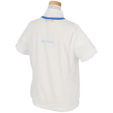 アルチビオ archivio　レディース ロゴデザイン シアー & フリル 半袖 プルオーバー ツインセット A459408　2025年モデル ホワイト 詳細1