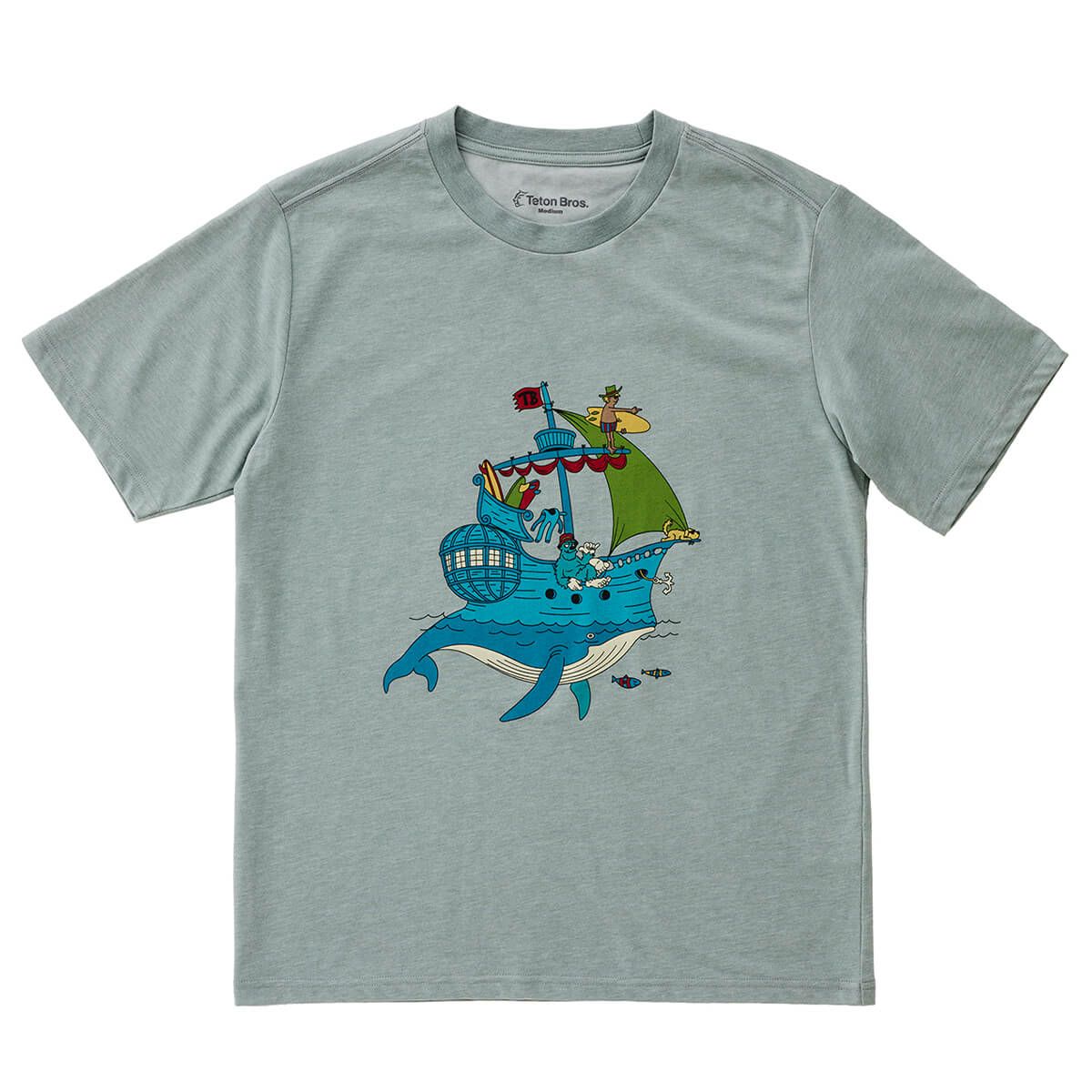 ティートンブロス TETON BROS　Tシャツ ホエールシップティー Whale shipTee TB251-82M 2025 詳細4