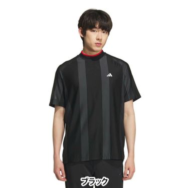 アディダス adidas　メンズ アディゼロ メッシュ 半袖 モックネックシャツ KUK73　2025年モデル 詳細1
