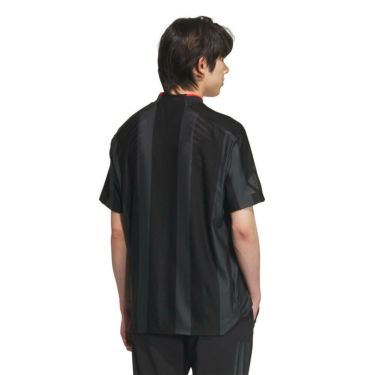 アディダス adidas　メンズ アディゼロ メッシュ 半袖 モックネックシャツ KUK73　2025年モデル 詳細2