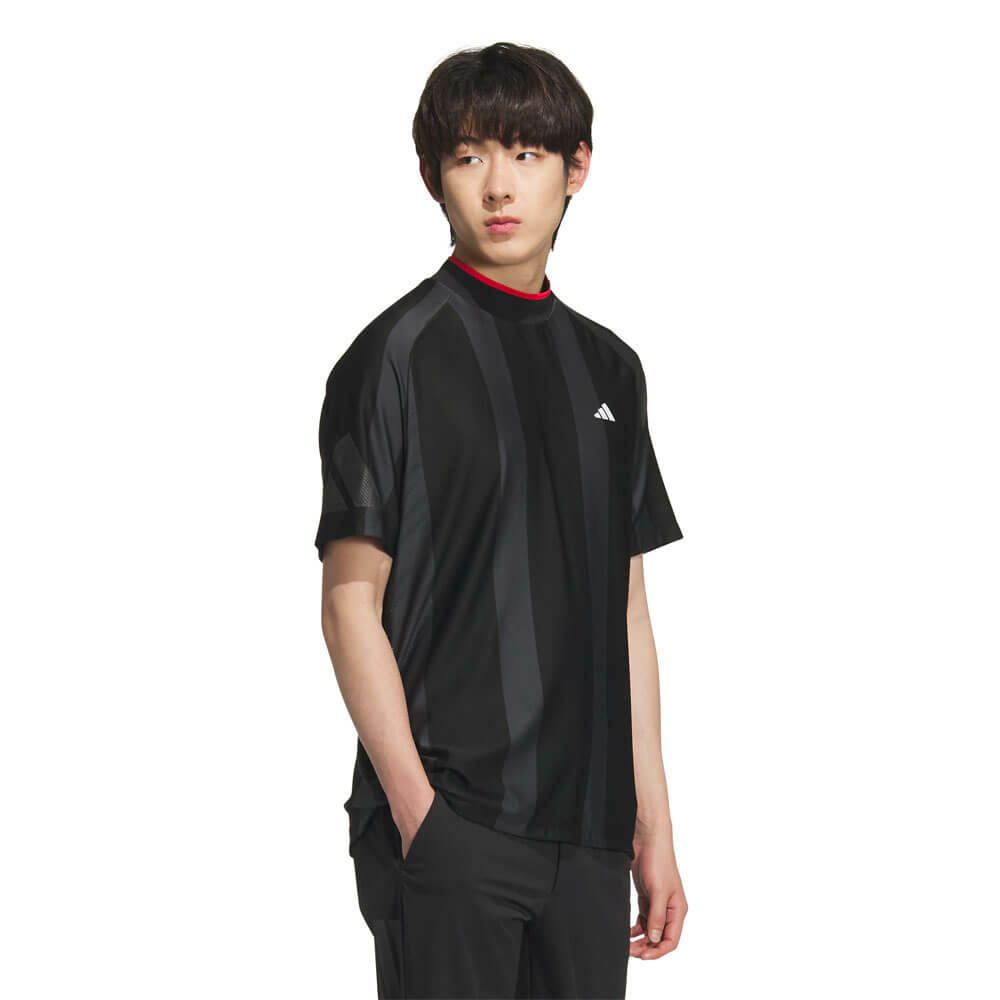 アディダス adidas　メンズ アディゼロ メッシュ 半袖 モックネックシャツ KUK73　2025年モデル 詳細3