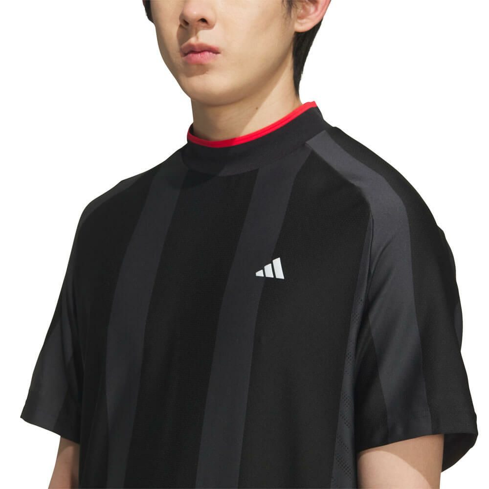 アディダス adidas　メンズ アディゼロ メッシュ 半袖 モックネックシャツ KUK73　2025年モデル 詳細5
