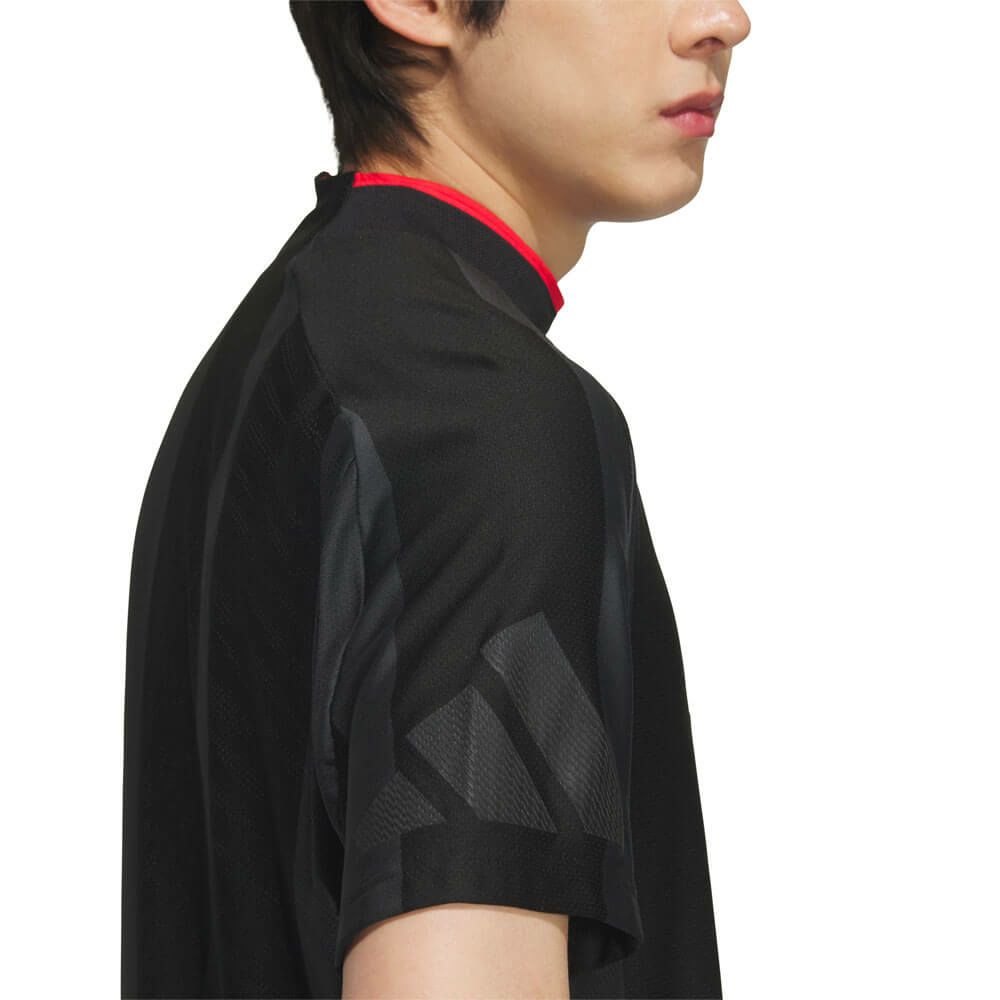 アディダス adidas　メンズ アディゼロ メッシュ 半袖 モックネックシャツ KUK73　2025年モデル 詳細6