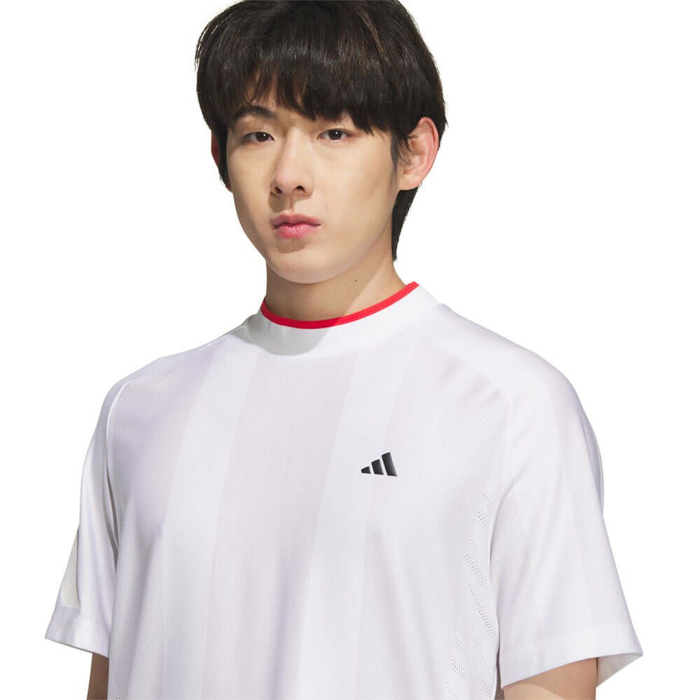 アディダス adidas　メンズ アディゼロ メッシュ 半袖 モックネックシャツ KUK73　2025年モデル 詳細11