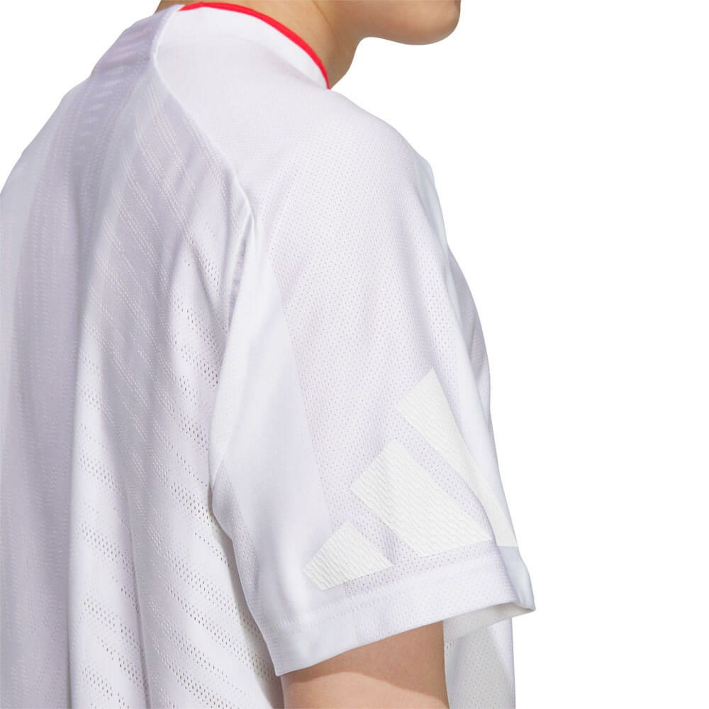 アディダス adidas　メンズ アディゼロ メッシュ 半袖 モックネックシャツ KUK73　2025年モデル 詳細12