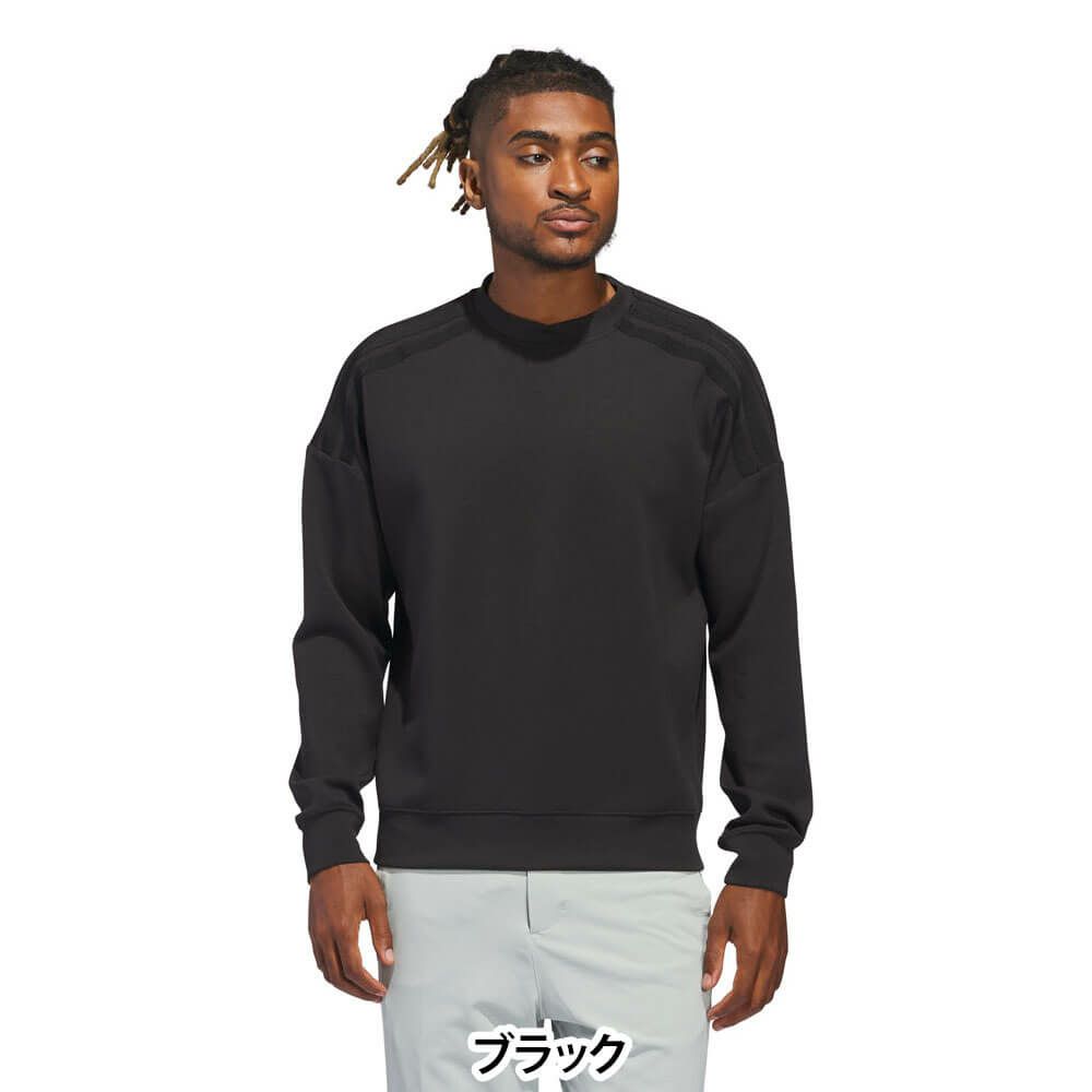 アディダス adidas　メンズ ビヨンド ザ コース ダンボールニット 長袖 クルーネック プルオーバー KUH54　2025年モデル 詳細5