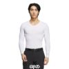 アディダス adidas　メンズ バックメッシュ ベースレイヤー 長袖 Vネック インナーシャツ KVH12　2025年モデル 詳細1