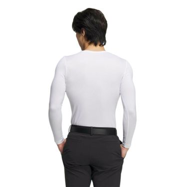 アディダス adidas　メンズ バックメッシュ ベースレイヤー 長袖 Vネック インナーシャツ KVH12　2025年モデル 詳細2