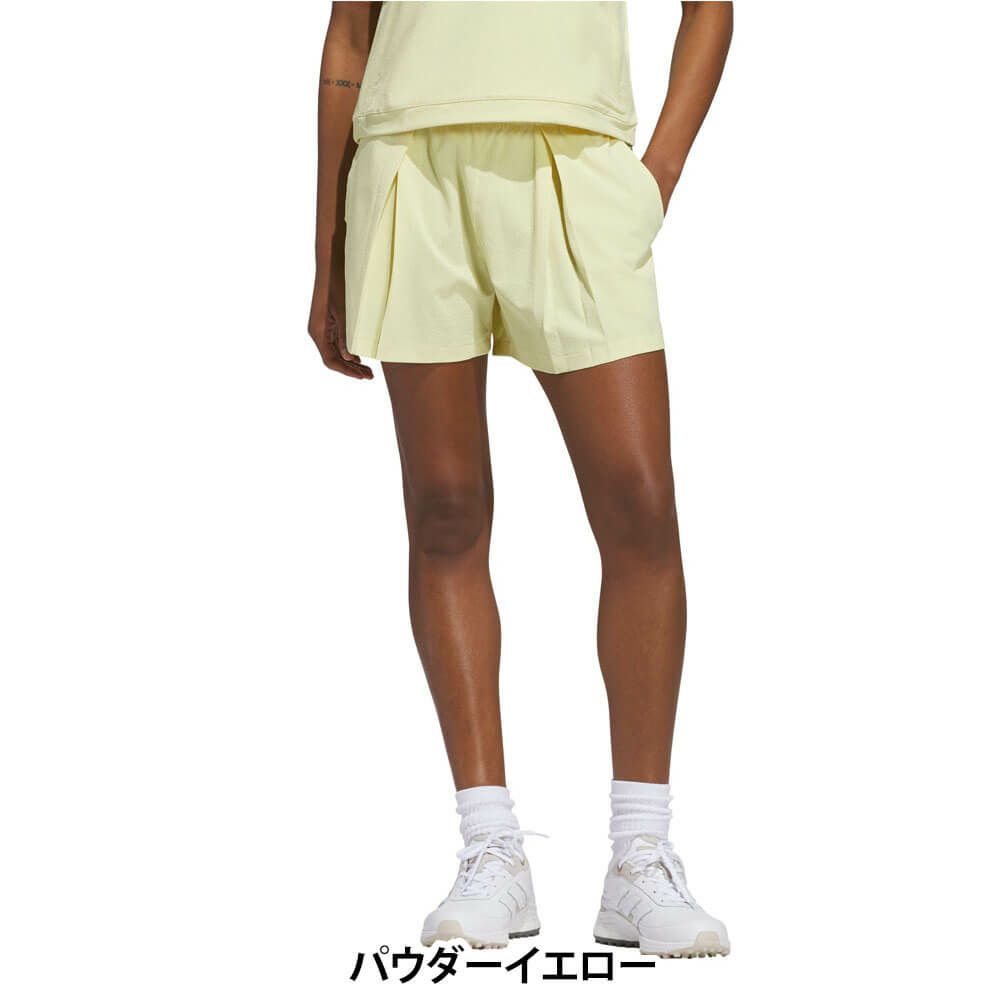 アディダス adidas　レディース ビヨンド ザ コース 撥水プリーツ ショートパンツ KWH88　2025年モデル 詳細6