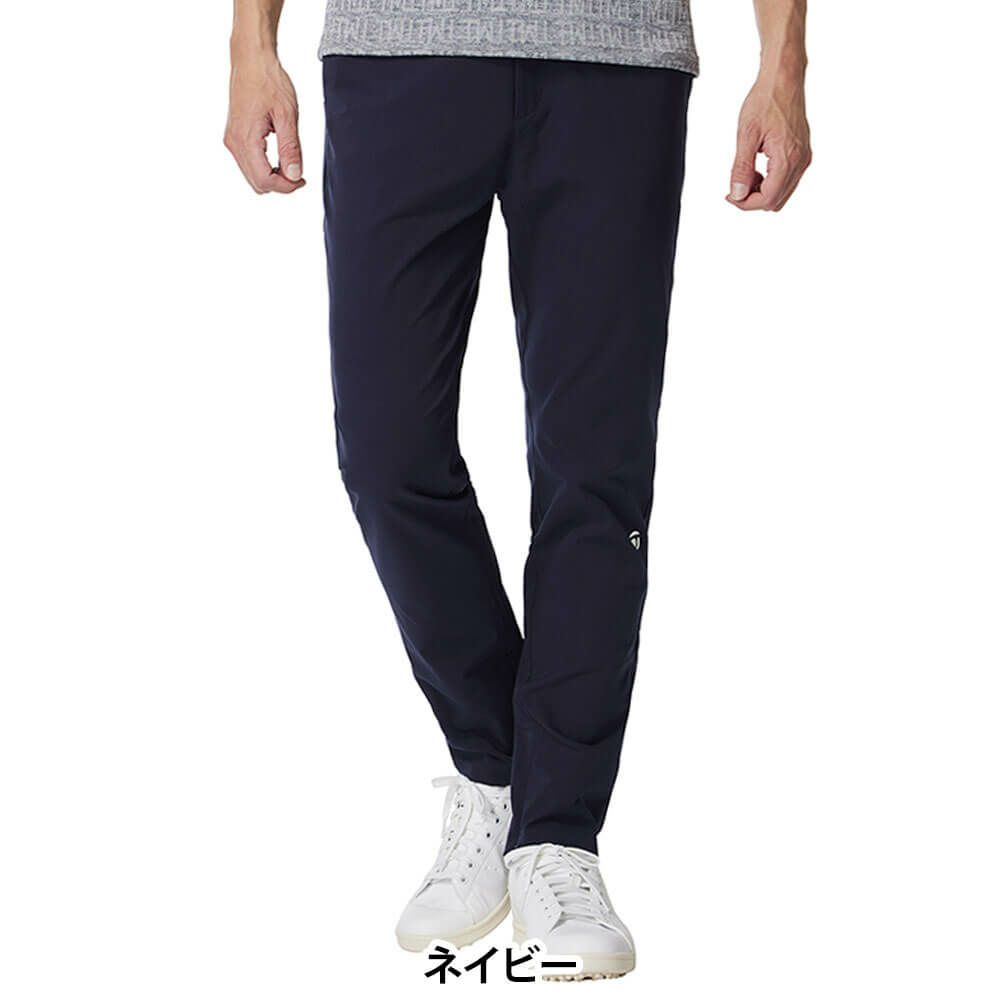 テーラーメイド TaylorMade　メンズ ジップドスリット ロングパンツ UN640　2025年モデル ネイビー