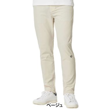 テーラーメイド TaylorMade　メンズ ジップドスリット ロングパンツ UN640　2025年モデル ベージュ