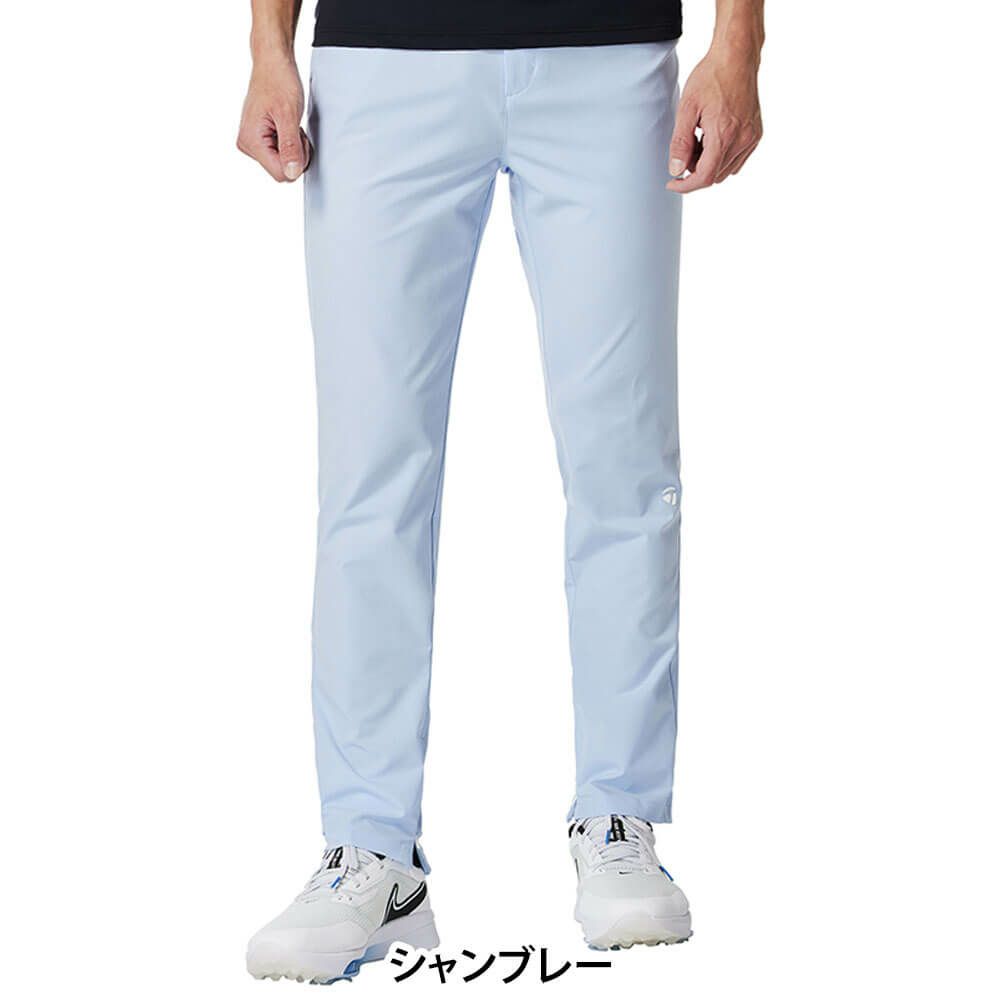 テーラーメイド TaylorMade　メンズ ジップドスリット ロングパンツ UN640　2025年モデル シャンブレー