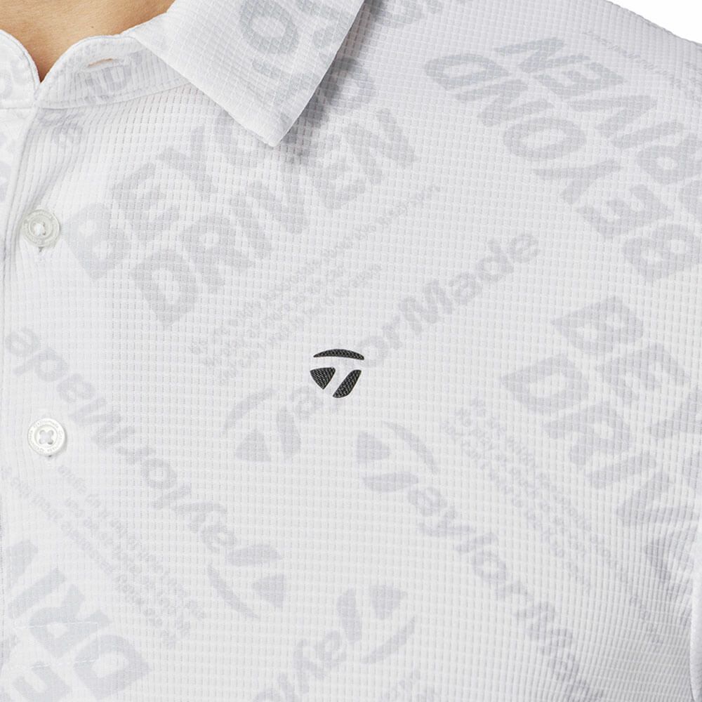 テーラーメイド TaylorMade　メンズ T-ICE BEYOND DRIVEN 半袖 ポロシャツ UN645　2025年モデル ホワイト 詳細3