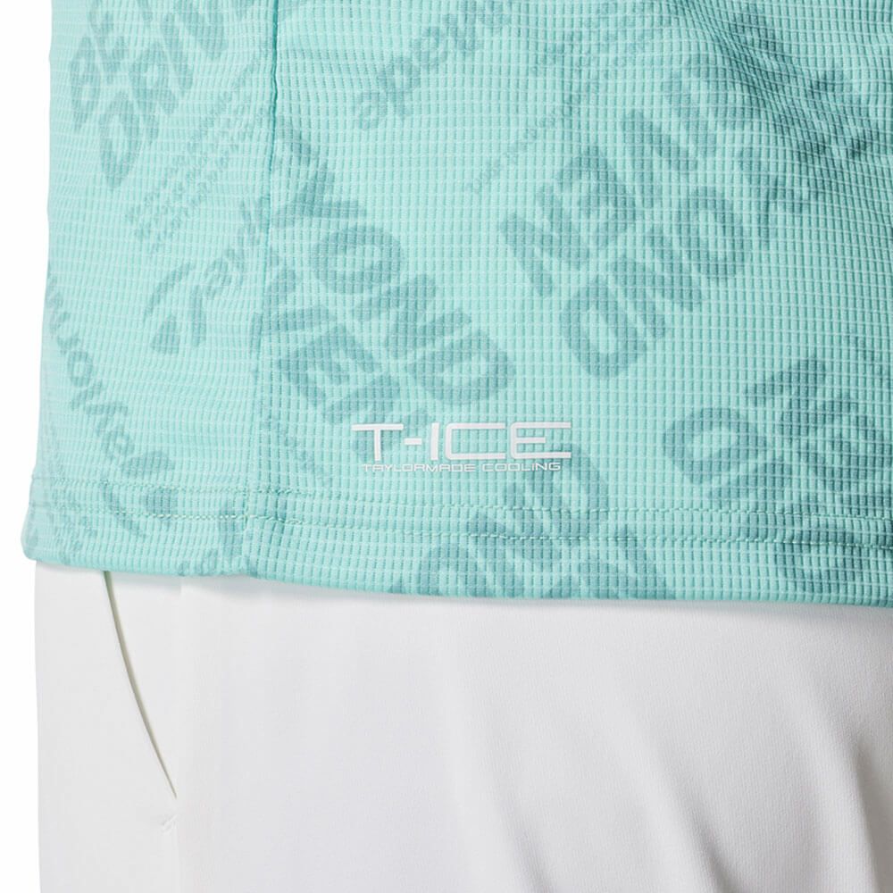 テーラーメイド TaylorMade　メンズ T-ICE BEYOND DRIVEN 半袖 ポロシャツ UN645　2025年モデル ターコイズ 詳細5