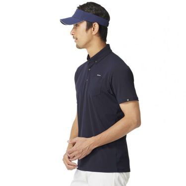 テーラーメイド TaylorMade　メンズ ボタンダウン ポケット 半袖 ポロシャツ UN647　2025年モデル ネイビー 詳細2