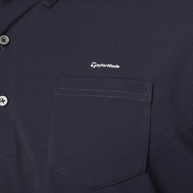 テーラーメイド TaylorMade　メンズ ボタンダウン ポケット 半袖 ポロシャツ UN647　2025年モデル ネイビー 詳細3
