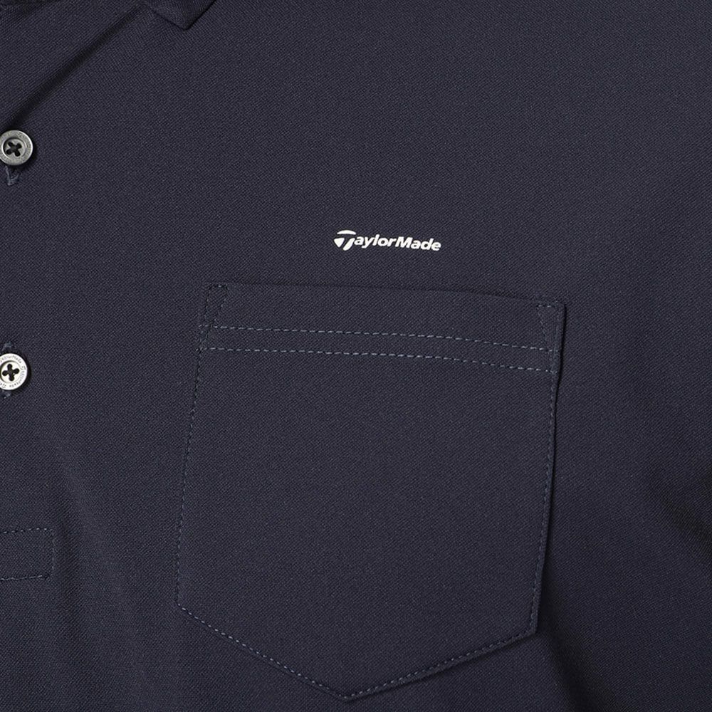 テーラーメイド TaylorMade　メンズ ボタンダウン ポケット 半袖 ポロシャツ UN647　2025年モデル ネイビー 詳細3