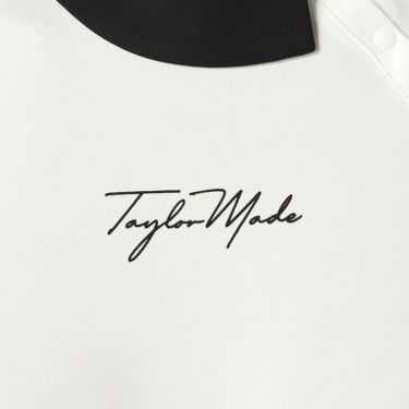 テーラーメイド TaylorMade　レディース サイドスナップ キャップスリーブ ポロシャツ UN684　2025年モデル ホワイト 詳細3