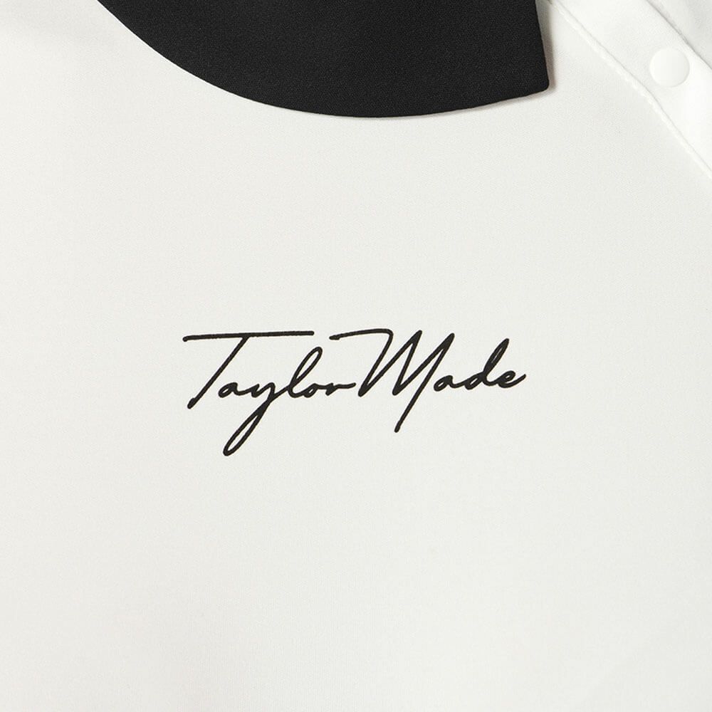 テーラーメイド TaylorMade　レディース サイドスナップ キャップスリーブ ポロシャツ UN684　2025年モデル ホワイト 詳細3