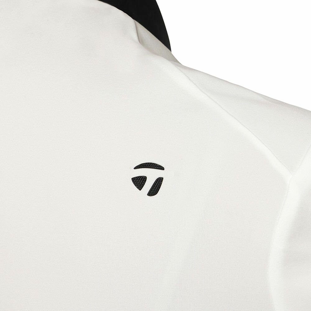 テーラーメイド TaylorMade　レディース サイドスナップ キャップスリーブ ポロシャツ UN684　2025年モデル ホワイト 詳細4